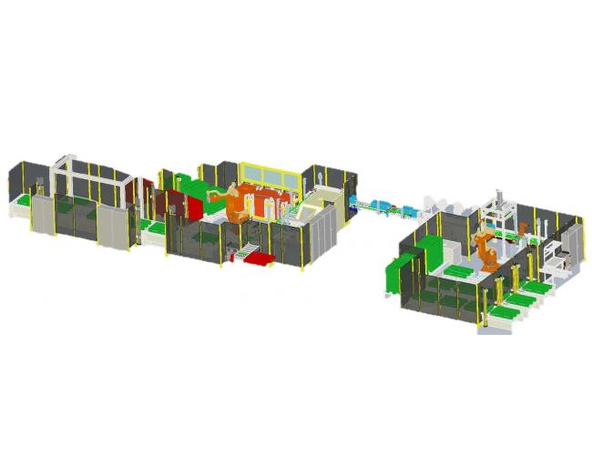 Image de Ligne de palettisation de batteries